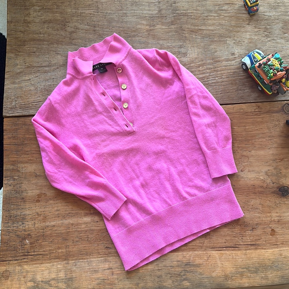 Cashmere polo ralph lauren black label medium